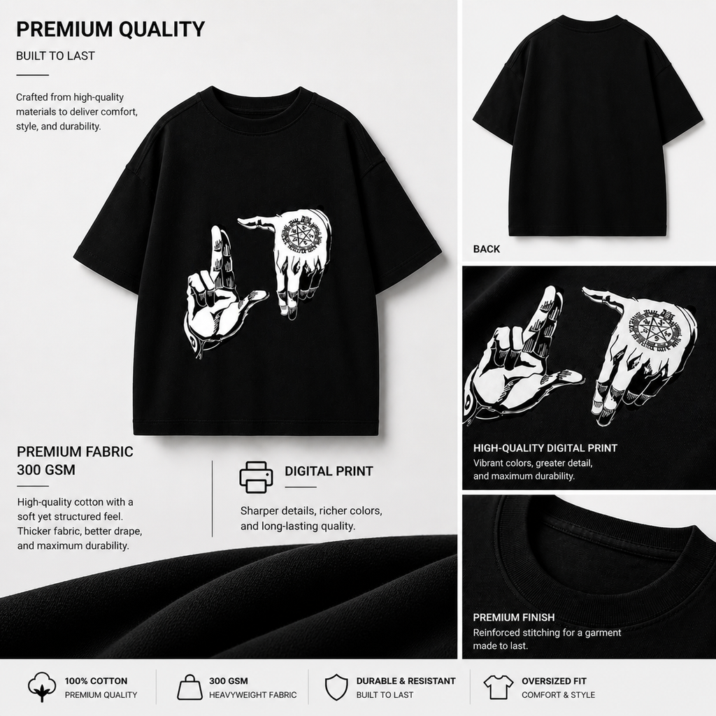 Crimson spirit tee 300GMS Heavyweight cotton