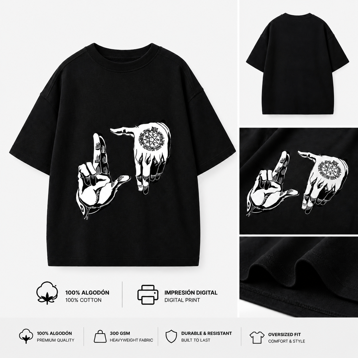 Crimson spirit tee 300GMS Heavyweight cotton
